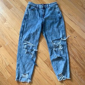 Hollister Distressed Mom Jean